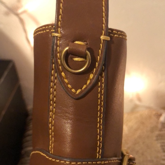 Coach Brown Leather Moto Boots - Picture 8 of 9